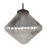 Clayre & Eef | Kerstbal Zilverkleurig ø 9x9 cm | 6GL4002 Clayre & Eef | Kerstbal Zilverkleurig ø 9x9 cm | 6GL4002