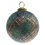 Clayre & Eef | Kerstbal Groen, Bruin ø 10x10 cm | 6GL4043 Clayre & Eef | Kerstbal Groen, Bruin ø 10x10 cm | 6GL4043