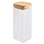 Clayre & Eef | Voorraadpot Deksel Transparant 6x6x15 cm | 6GL4419 Clayre & Eef | Voorraadpot Deksel Transparant 6x6x15 cm | 6GL4419