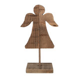 Clayre & Eef | Kerstdecoratie Engel Bruin 18x8x30 cm | 6H2374 Clayre & Eef | Kerstdecoratie Engel Bruin 18x8x30 cm | 6H2374