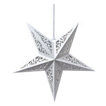 Clayre & Eef | Kerstdecoratie Ster Wit 45x15x45 cm | 6PA0510M Clayre & Eef | Kerstdecoratie Ster Wit 45x15x45 cm | 6PA0510M