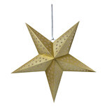 Clayre & Eef | Kerstdecoratie Ster Goudkleurig 60x22x60 cm | 6PA0512L Clayre & Eef | Kerstdecoratie Ster Goudkleurig 60x22x60 cm | 6PA0512L