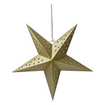 Clayre & Eef | Kerstdecoratie Ster Goudkleurig 45x15x45 cm | 6PA0512M Clayre & Eef | Kerstdecoratie Ster Goudkleurig 45x15x45 cm | 6PA0512M