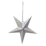 Clayre & Eef | Kerstdecoratie Ster Wit 30x10x30 cm | 6PA0512SW Clayre & Eef | Kerstdecoratie Ster Wit 30x10x30 cm | 6PA0512SW