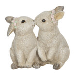 Clayre & Eef | Decoratie Beeld Konijn Beige 10x6x10 cm | 6PR2341 Clayre & Eef | Decoratie Beeld Konijn Beige 10x6x10 cm | 6PR2341