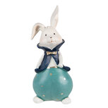 Clayre & Eef | Decoratie Beeld Konijn Turquoise Blauw 9x8x21 cm | 6PR3614 Clayre & Eef | Decoratie Beeld Konijn Turquoise Blauw 9x8x21 cm | 6PR3614