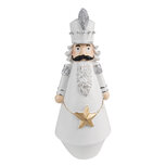 Clayre & Eef | Kerstdecoratie Notenkraker Wit 9x9x24 cm | 6PR3720 Clayre & Eef | Kerstdecoratie Notenkraker Wit 9x9x24 cm | 6PR3720