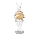 Clayre & Eef | Decoratie Beeld Konijn Beige Bruin 6x6x15 cm | 6PR3867 Clayre & Eef | Decoratie Beeld Konijn Beige Bruin 6x6x15 cm | 6PR3867