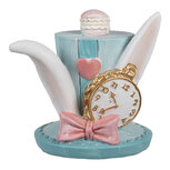Clayre & Eef | Decoratie hoed Blauw Wit 13x11x12 cm | 6PR4153 Clayre & Eef | Decoratie hoed Blauw Wit 13x11x12 cm | 6PR4153