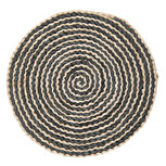 Clayre & Eef | Placemat Beige, Zwart ø 35x1 cm | 6RO0508 Clayre & Eef | Placemat Beige, Zwart ø 35x1 cm | 6RO0508