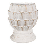 Clayre & Eef   | Bloempot Wit ø 15x18 cm | 6TE0510M