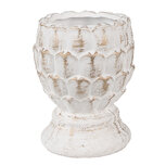 Clayre & Eef   | Bloempot Wit ø 11x13 cm | 6TE0510S