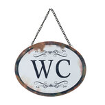 Clayre & Eef   | Tekstbord Wit 17x1x13 cm | 6Y2400