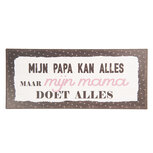 Clayre & Eef | Tekstbord Meerkleurig 30x1x13 cm | 6Y3660NL Clayre & Eef | Tekstbord Meerkleurig 30x1x13 cm | 6Y3660NL