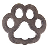 Clayre & Eef | Onderzetters Pannen Pootafdruk Bruin 15x14x1 cm | 6Y5276 Clayre & Eef | Onderzetters Pannen Pootafdruk Bruin 15x14x1 cm | 6Y5276