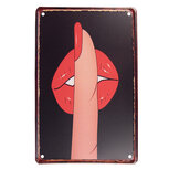 Clayre & Eef | Wanddecoratie Rood, Bruin 20x1x30 cm | 6Y5337 Clayre & Eef | Wanddecoratie Rood, Bruin 20x1x30 cm | 6Y5337