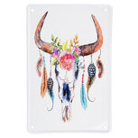 Clayre & Eef | Wanddecoratie Wit, Bruin 20x1x30 cm | 6Y5355 Clayre & Eef | Wanddecoratie Wit, Bruin 20x1x30 cm | 6Y5355