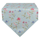 Clayre & Eef | Tafelloper Blauw, Groen 50x160 cm | BLW65 Clayre & Eef | Tafelloper Blauw, Groen 50x160 cm | BLW65