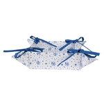 Clayre & Eef | Broodmand Beige, Blauw 35x35x8 cm | BRB47 Clayre & Eef | Broodmand Beige, Blauw 35x35x8 cm | BRB47