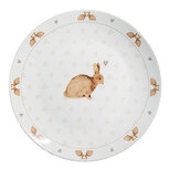 Clayre & Eef | Servies Dinerbord Wit Bruin ø 26x2 cm | BSLCFP Clayre & Eef | Servies Dinerbord Wit Bruin ø 26x2 cm | BSLCFP