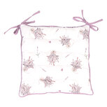Clayre & Eef | Stoelkussen Foam Paars, Wit 40x40x4 cm | LAG29 Clayre & Eef | Stoelkussen Foam Paars, Wit 40x40x4 cm | LAG29