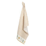 Clayre & Eef   | Theedoek Beige, Geel 50x70 cm | LEL42