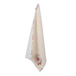 Clayre & Eef | Theedoek Beige, Groen, Rood 50x70 cm | LRC42 Clayre & Eef | Theedoek Beige, Groen, Rood 50x70 cm | LRC42