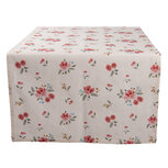 Clayre & Eef | Tafelloper Beige, Groen, Rood 50x140 cm | LRC64 Clayre & Eef | Tafelloper Beige, Groen, Rood 50x140 cm | LRC64
