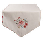 Clayre & Eef | Tafelloper Beige, Groen, Rood 50x160 cm | LRC65 Clayre & Eef | Tafelloper Beige, Groen, Rood 50x160 cm | LRC65