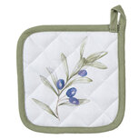 Clayre & Eef | Kind Pannenlap Beige Groen 16x16 cm | OLF45K Clayre & Eef | Kind Pannenlap Beige Groen 16x16 cm | OLF45K
