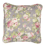 Clayre & Eef | Kussenhoes Grijs, Groen, Roze 40x40 cm | Q188.020 Clayre & Eef | Kussenhoes Grijs, Groen, Roze 40x40 cm | Q188.020