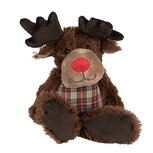 Clayre & Eef | Knuffel Rendier Bruin Rood 16x20x35 cm | TW0587 Clayre & Eef | Knuffel Rendier Bruin Rood 16x20x35 cm | TW0587
