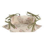 Clayre & Eef | Broodmand Beige, Groen, Rood 35x35x8 cm | VGP47 Clayre & Eef | Broodmand Beige, Groen, Rood 35x35x8 cm | VGP47