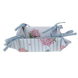 Clayre & Eef | Broodmand Wit, Roze, Groen 35x35x8 cm | VTG47 Clayre & Eef | Broodmand Wit, Roze, Groen 35x35x8 cm | VTG47
