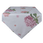 Clayre & Eef | Tafelloper Wit, Roze, Groen 50x160 cm | VTG65 Clayre & Eef | Tafelloper Wit, Roze, Groen 50x160 cm | VTG65