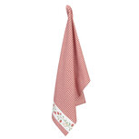 Clayre & Eef   | Theedoek Rood, Wit 50x70 cm | WIS42