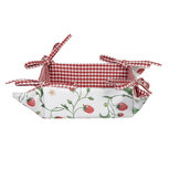 Clayre & Eef | Broodmand Wit, Rood, Groen 35x35x8 cm | WIS47 Clayre & Eef | Broodmand Wit, Rood, Groen 35x35x8 cm | WIS47