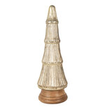 Clayre & Eef | Kerstdecoratie Kerstboom Goudkleurig ø 15x45 cm | 65394 Clayre & Eef | Kerstdecoratie Kerstboom Goudkleurig ø 15x45 cm | 65394