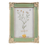 Clayre & Eef   | Fotolijst Groen Goudkleurig 13x2x18 cm / 10x15 cm | 2F1147