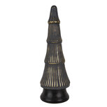 Clayre & Eef | Kerstdecoratie Kerstboom Goudkleurig Grijs ø 15x45 cm | 65383 Clayre & Eef | Kerstdecoratie Kerstboom Goudkleurig Grijs ø 15x45 cm | 65383