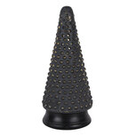 Clayre & Eef | Kerstdecoratie Kerstboom Goudkleurig Grijs ø 14x31 cm | 65384 Clayre & Eef | Kerstdecoratie Kerstboom Goudkleurig Grijs ø 14x31 cm | 65384