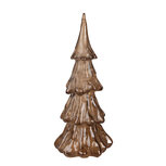 Clayre & Eef | Kerstdecoratie Beeld Kerstboom Goudkleurig ø 14x33 cm | 6PR4363 Clayre & Eef | Kerstdecoratie Beeld Kerstboom Goudkleurig ø 14x33 cm | 6PR4363