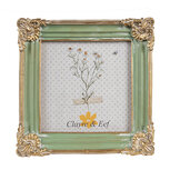 Clayre & Eef   | Fotolijst Groen Goudkleurig 13x2x13 cm / 10x10 cm | 2F1149