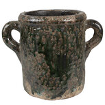 Clayre & Eef   | Bloempot Binnen Groen 21x14x16 cm | 6TE0521M