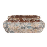 Clayre & Eef   | Bloempot Binnen Beige Grijs 27x15x9 cm | 6TE0522L