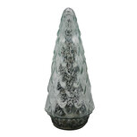 Clayre & Eef | Kerstdecoratie Kerstboom met LED Zilverkleurig ø 11x24 cm | 6GL4572ZI Clayre & Eef | Kerstdecoratie Kerstboom met LED Zilverkleurig ø 11x24 cm | 6GL4572ZI