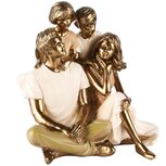Dekoratief | Koppel m/kinderen zittend, brons/roze, resina, 15x14x15cm | A245165 Dekoratief | Koppel m/kinderen zittend, brons/roze, resina, 15x14x15cm | A245165