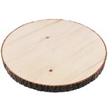 Dekoratief | Deco plankje rond, naturel, hout, 30x30x2cm | A245824