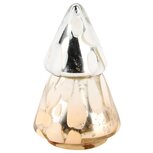 Dekoratief | Boompje geurkaars 'Chic' dennengeur, glas/wax, 9x9x16cm | A248033