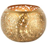 Dekoratief | Theelichthouder 'Compact Firework', goud, metaal, 13x13x9cm | A248147 Dekoratief | Theelichthouder 'Compact Firework', goud, metaal, 13x13x9cm | A248147